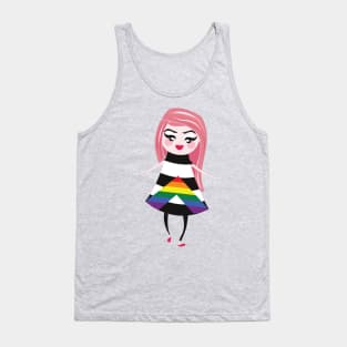 Straight Ally pride flag Tank Top